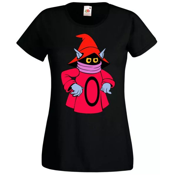 

ladies t-shirt shirt orko he-man nostalgia vintage magician fun cartoon gift, White;black