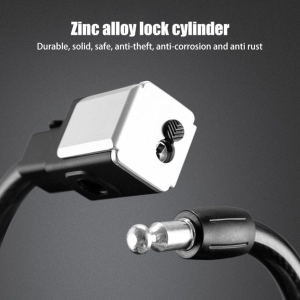 

bike locks mountain portable anti-theft bold steel cable lock bicycle road rim-shaped key riding equipment accessories