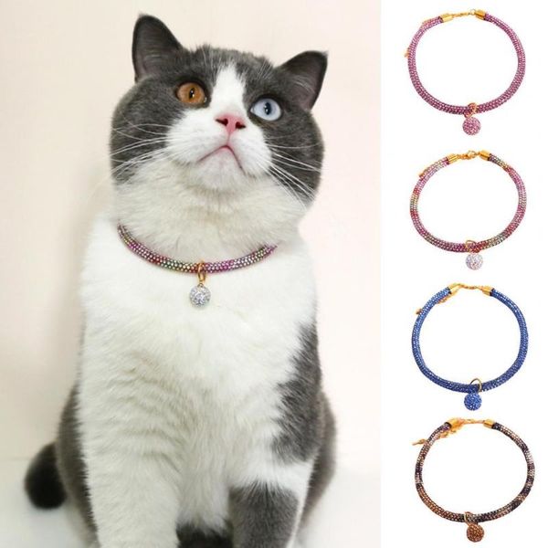 

cat collars & leads easy-wearing pretty pet dogs necklace with pendant harmless shiny supplies