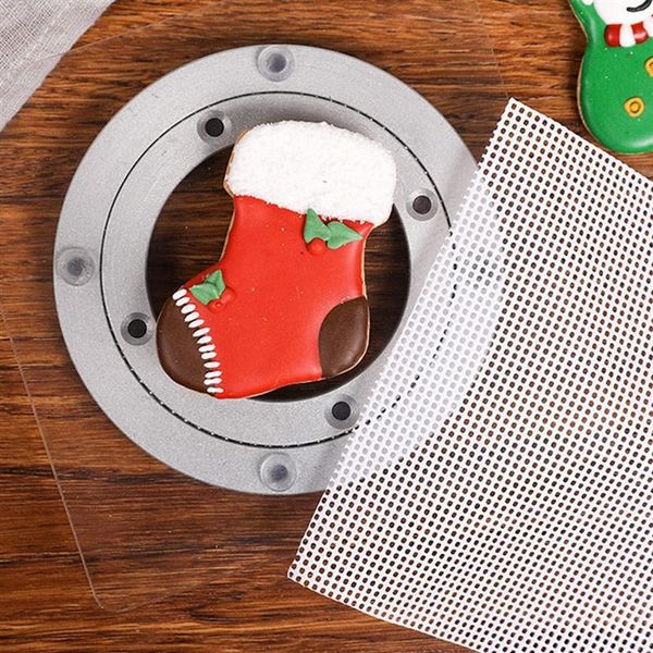 

cake turntable rotating metal dough decorating cakes stand rotary table baking diy tool with 6 scriber needle & pastry tools