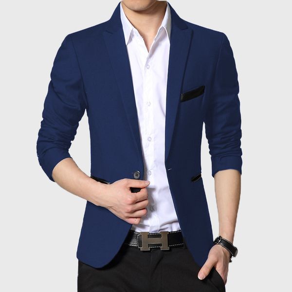

men's suits & blazers new arrival brand casual fashion slim jacket masculine coat one-button formal phkm, White;black