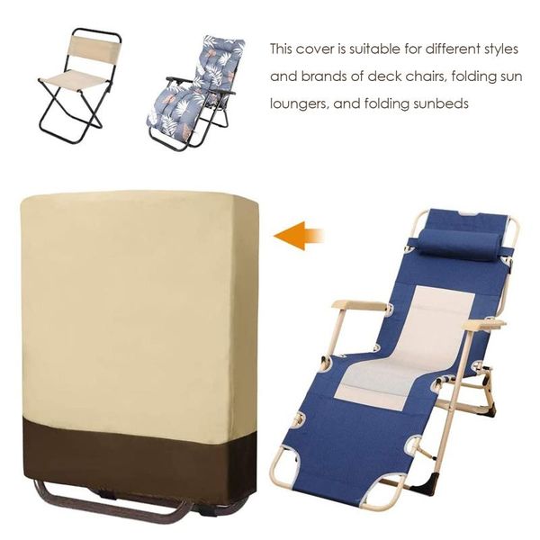 

other household sundries garden folding reclining chair cover heavy patio waterproof uv resistant covers with storage bag