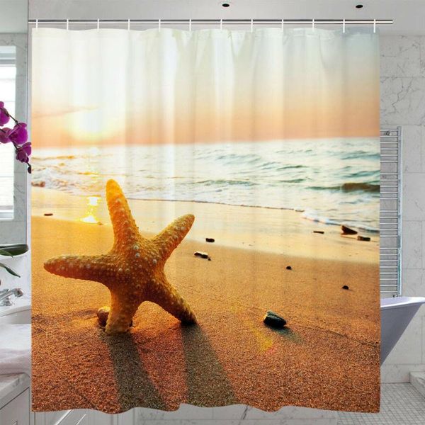

shower curtains waterproof curtain art bathroom colorful with hooks