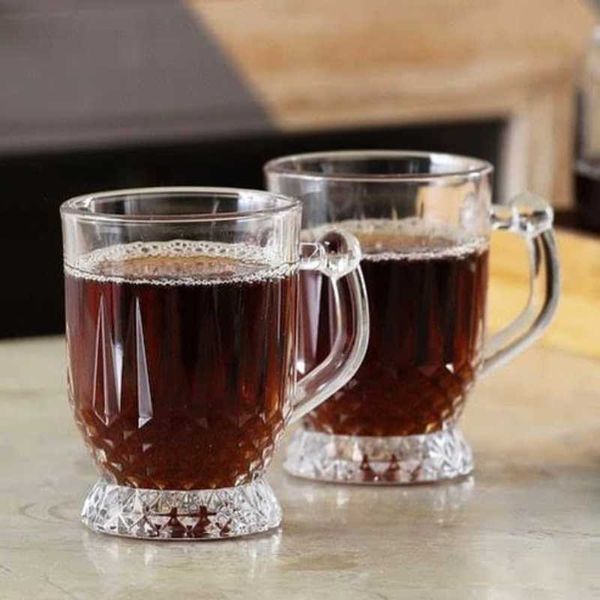 

mugs pasabahce istanbul series handled tea glass 165 cc - 6 pieces