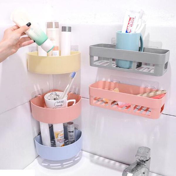 

hooks & rails toilet storage rack pp bathroom shelf corner shower shampoo