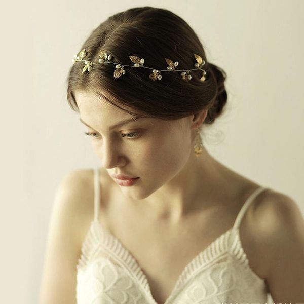 

fashion wedding hair accessories simulated pearl haedbands for bride crystal crown floral elegant ornaments hairpin 6.1