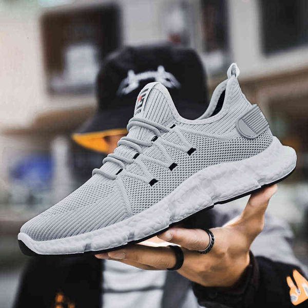 

men's shoes autumn korean student casual fashion running light flying woven sneakers, Black;white