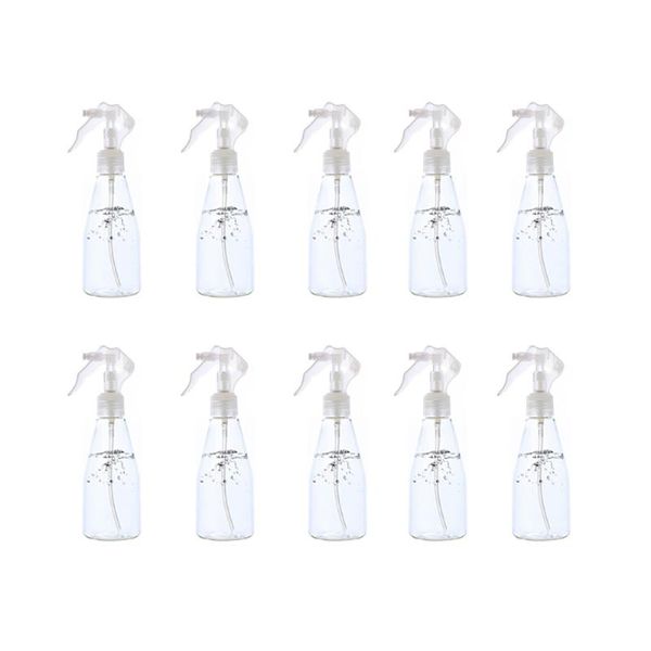 

10pcs 200ml clear empty spray bottle trigger sprayer refillable container plastic perfume atomizer skin care tool storage bottles & jars