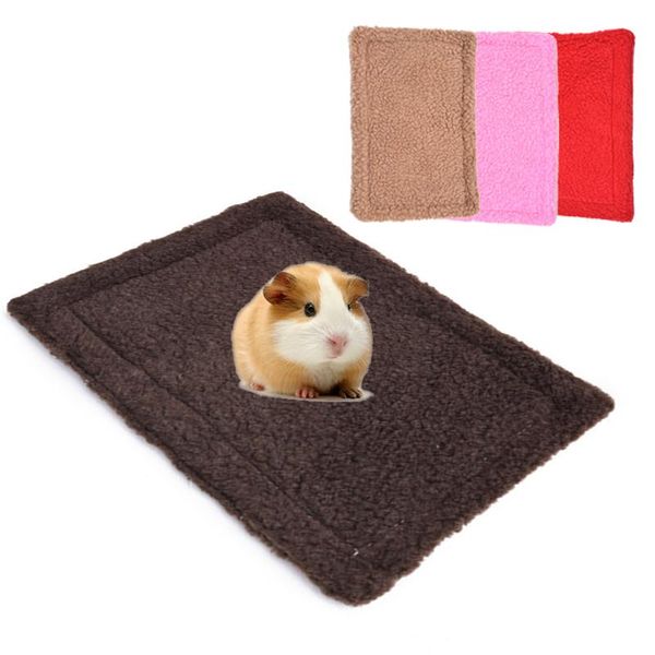 

pet sleeping pad hamster warm lamb thickened small nest and comfortable cage placement animal supplies