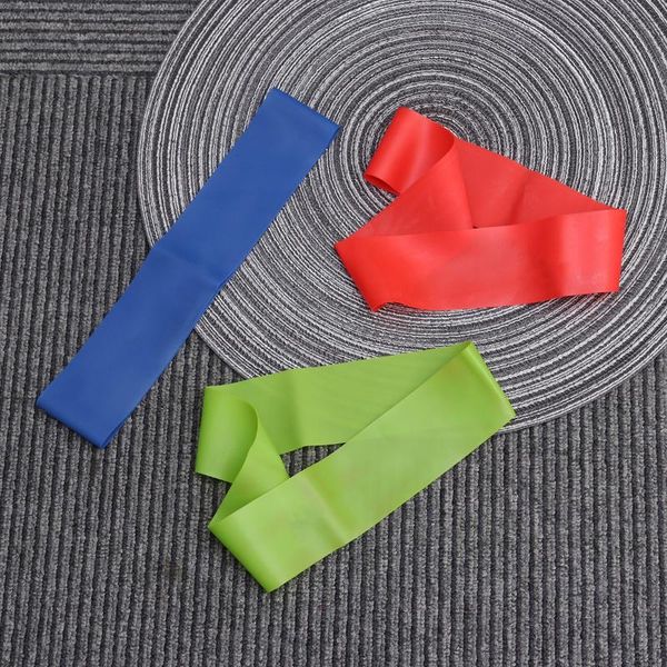 

resistance bands 3pcs natural latex elastic workout loop for pilates yoga rehab physical therapy (three colors)