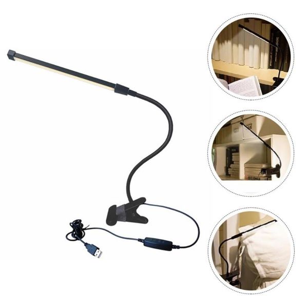 

wall lamp 1pc adjustable usb bedside fashion table clip study led reading