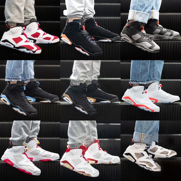 

2021 basketball shoes 6 carmine quai hare citro tint infrared 6s tinker unc alternate mens womens sneakers trainers us5.5-13