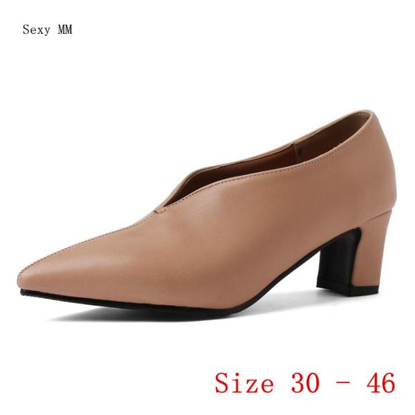 

dress shoes high heels women pumps heel stiletto woman wedding small plus size 30 31 32 33 -40 41 42 43 44 45 46, Black
