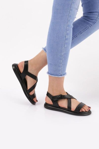

sandals ak29 women cross belt, Black