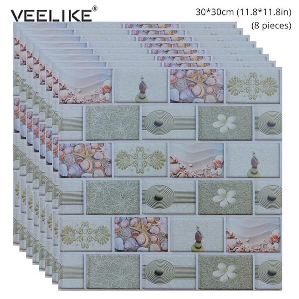 

wallpapers brick foam panels 3d wall stickers self-adhesive diy embossed stone wallpaper home decor living room kitchen decoration decals