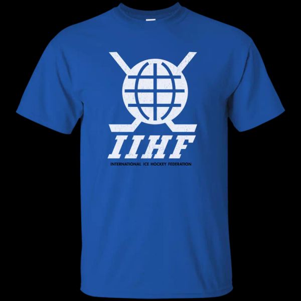 

iihf, international ice hockey federation, retro logo, t-shirt, White;black