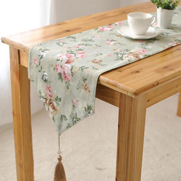 Pastoral American Country Elegante Letto Pasto Produttori Regalo Produttori Vendita Tavolo Runner Nappe Cover Tabella Runner