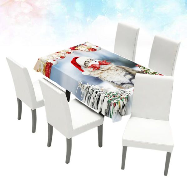 

table cloth 1pc cover rectangular cute cat pattern elastic for home shop