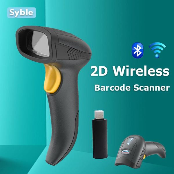 

2.4ghz wireless & bluetooth 2d qr barcode scanner cordless cmos image bar code reader for mobile payment xb-6221rb scanners