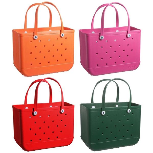 

outdoor bags large waterproof washable beach storage solids color capacity summer eva asket tote basket beachwear