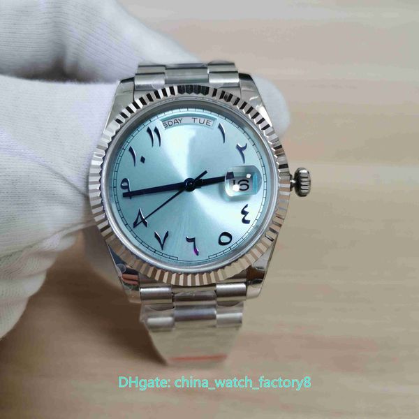 

bp maker watches 40mm arab dial day-date 228235 president stainless steel asia 2813 movement mechanical automatic mens watch men's wris, Slivery;brown