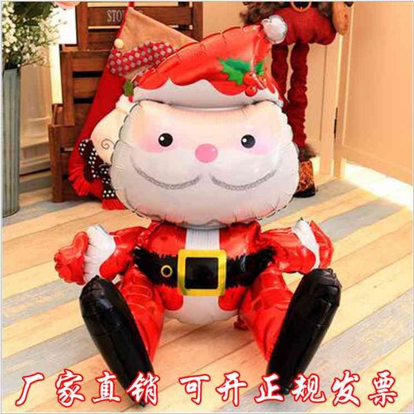 

factory outlet party decoration christmas balloon letter aluminum film tree three-dimensional santa claus
