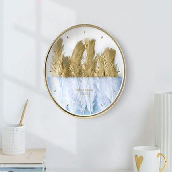 

wall clocks luxury modern art clock creative kitchen 3d nordic design living room bedroom black silent home decor c5t24