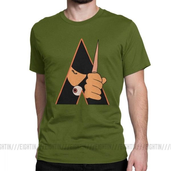 

men's t-shirts an orange watch t male shirt 100% cotton kubrick alex burgess droogs anthony milk movie short sleeve t-shirt, White;black