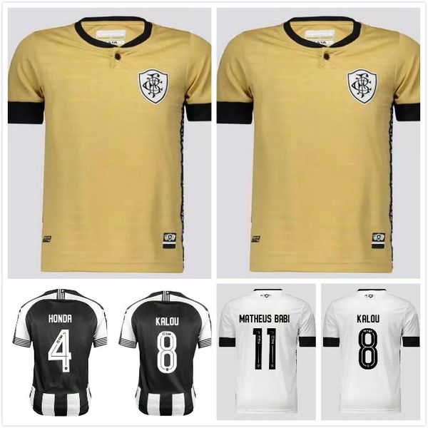 

20 21 22 brasil botafogo honda soccer jerseys football shirt luiz fernando diego souza a.santana cicÃ©ro-uniforme chemise 2021 2022, Black;yellow