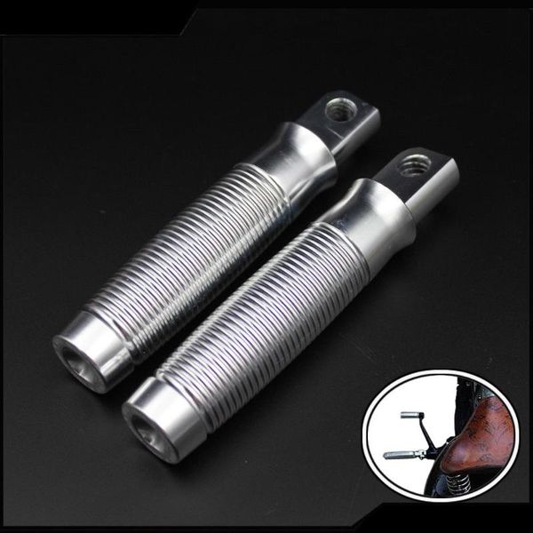 

pedals 2 pcs /set motorcycle brass retro cnc foot pedal for har ley sportster touring glide softail chrome