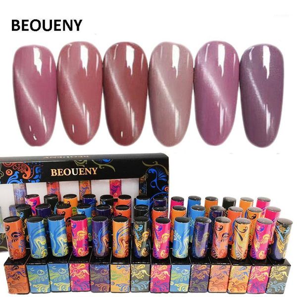 

nail gel polish 10ml pea sand cats eye uv soak off primer fast dry long lasting lacquer for art manicure set1, Red;pink