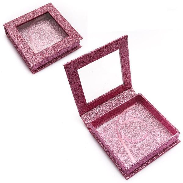 

marble lash box with tray beautiful star glitter style double door1