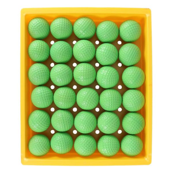 

golf balls 30 pcs practice indoor training aid pu slow rising toys (42mm, green)