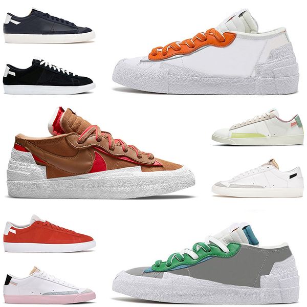 

2022 blazer low 77 casual shoes mens women kaws x sacais british tan iron grey classic green suede black white leather designer be true snea