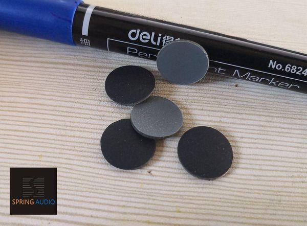 

smart home control absorber pad, small black self-adhesive elastic polymer, high density and freshness