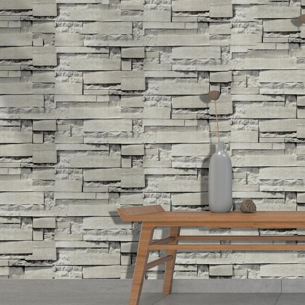 

wallpapers 45x600cm self adhesive wallpaper pvc waterproof stone kitchen cabinets wall paper bedroom home decor papers