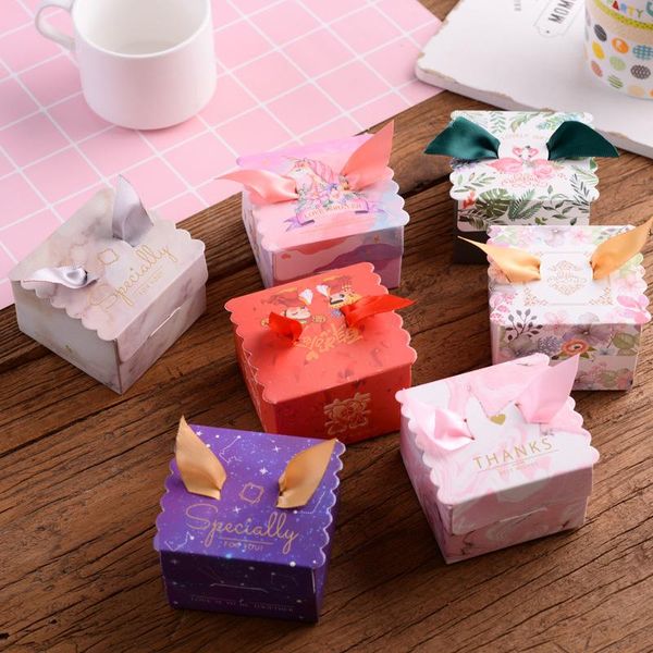 

gift wrap 5pcs 6.5x6.5x4.5cm candy box love forever treat wedding party supplies