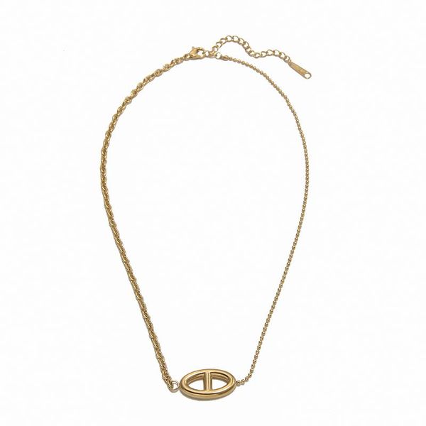 

pendant necklaces fashion arnish gold plated stainless steel greek letters theta symbol mixed beads chains nariz de cerdo necklace, Silver