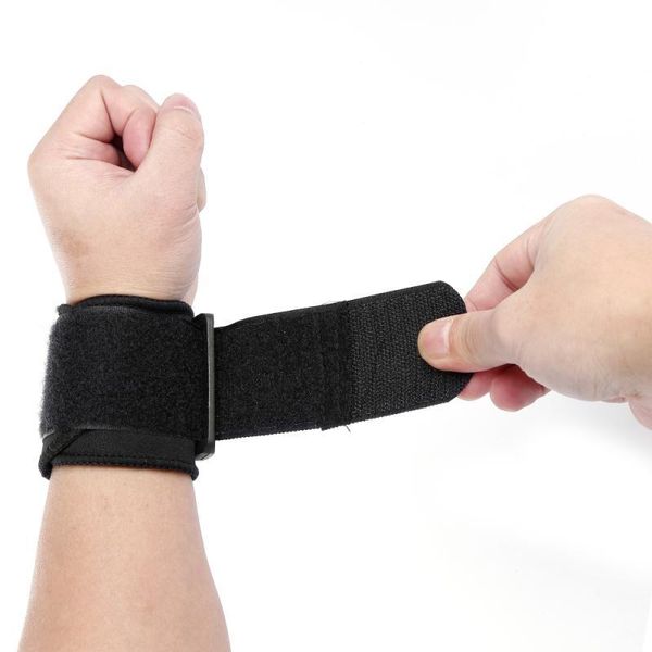 

wrist support 1 pair protective wristband sports training exercises hand band strap wraps bandage wristbands brace carpal tunnel, Black;red