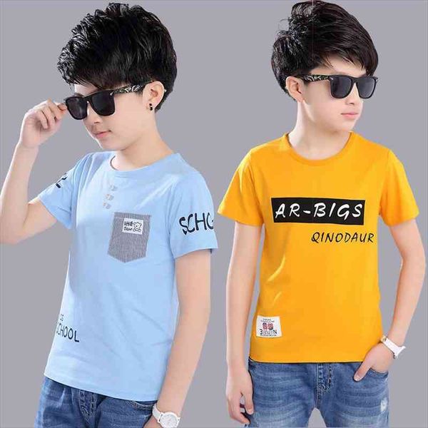 

summer baby boy t shirt for children cotton kids clothes tee 3 4 5 6 7 8 9 10, Blue