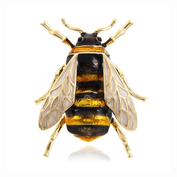 

factory wholesale creative enamel bee versatile fashion animal alloy painting oil brooch collar pin hea/rtsch/rome