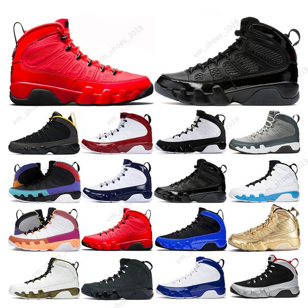 

mens basketball 9s chile red 9 unc gym bred patent racer university blue gold countdown pack sport sneakers trainers size 7-13
