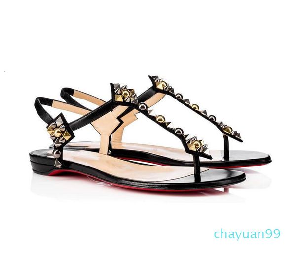 

2021 summer lofty flat leather sandals open toe studded black nuede leather,cool ankle strap women wedding party shoes35-43