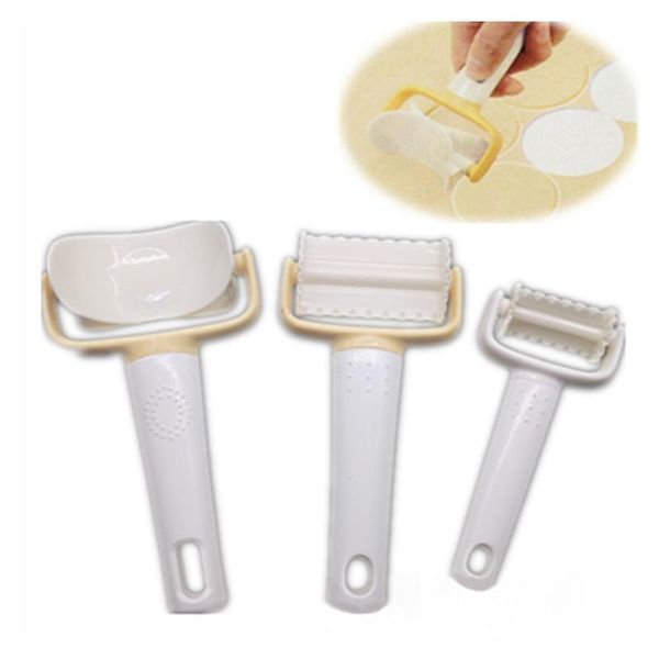 

baking moulds 3pcs home kitchen mold plastic cake rolling pin sugar wheel knife fondant decorating tools tool