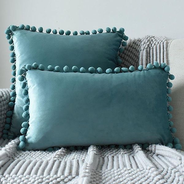 

cushion/decorative pillow luxury velvet decorative cushion cover nordic sofa living room home decor throw pillows plush fabric pillowcase ha