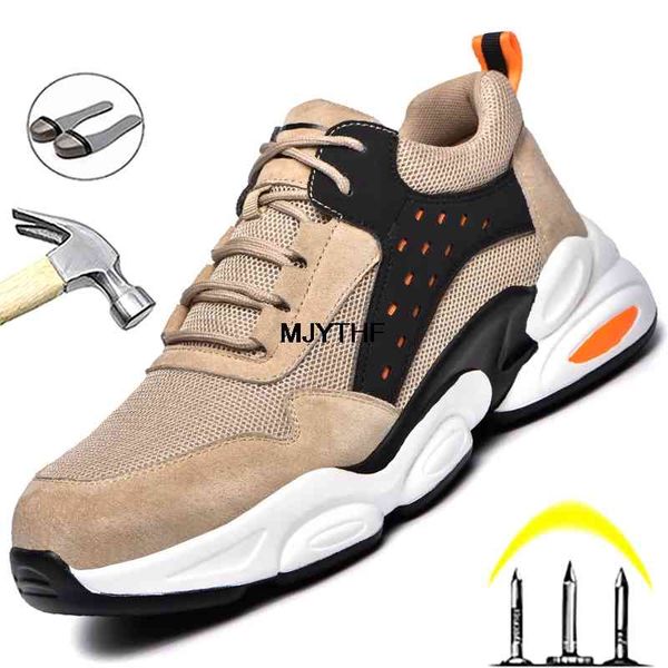 

dress shoes work sneaker steel toe safety men indestructible breathable light sneakers puncture-proof boots u0f0, Black