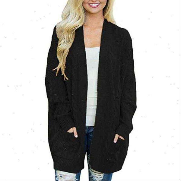 

women womens sweaters long cardigan with pockets large size knitting winter clothes coat pull femme manche longue fall fashion rz, White;black