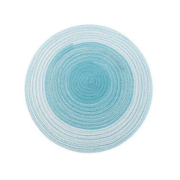 

mats & pads round placemats for dining table set of 6, braided anti-skid washable kitchen mats,kitchen placemats,15inch