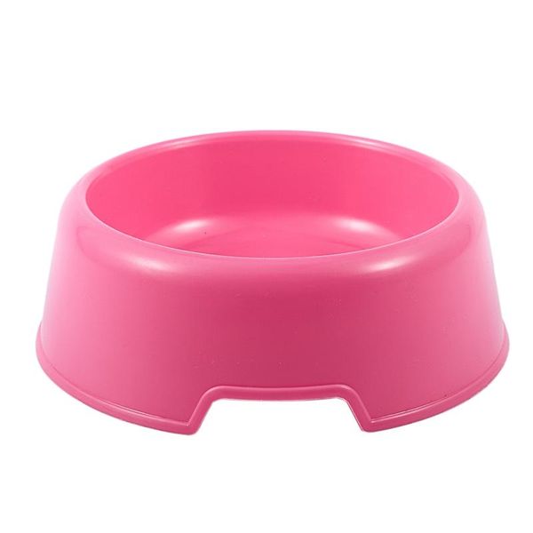 

plastic pet dog cat water drink bowl dish feeder, 4-inch, ran color bowls & feeders
