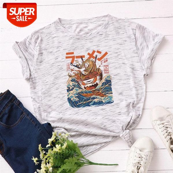 

women's loose round neck short-sleeved cotton t-shirt #tu7n, White